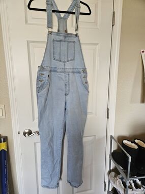 Source Unknown Light Blue Denim Overalls
